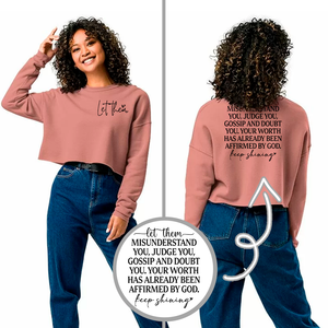 Cropped Hoodie and Sweatshirt - Let Them
