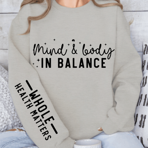 Sweatshirt Unisex Mind & Body In Balance