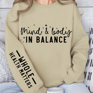 Sweatshirt Unisex Mind & Body In Balance