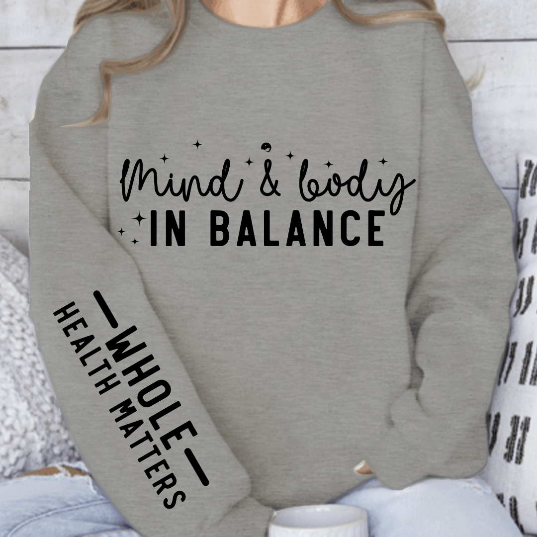 Sweatshirt Unisex Mind & Body In Balance