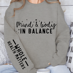 Sweatshirt Unisex Mind & Body In Balance