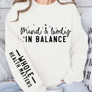 Sweatshirt Unisex Mind & Body In Balance