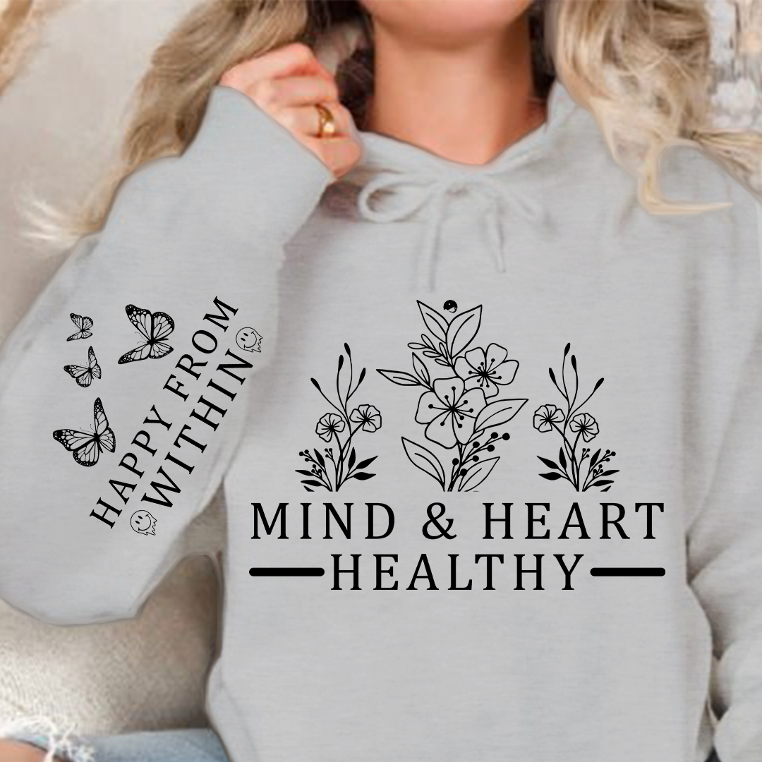 Hoodie Unisex Mind & Heart Healthy