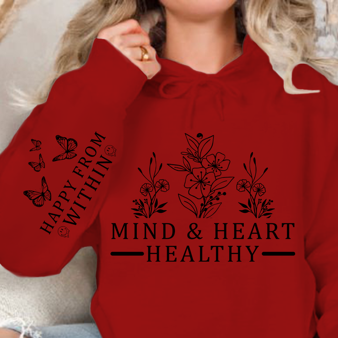 Hoodie Unisex Mind & Heart Healthy