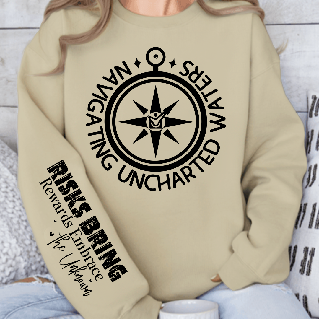Sweatshirt Unisex Navigating Uncharted Waters