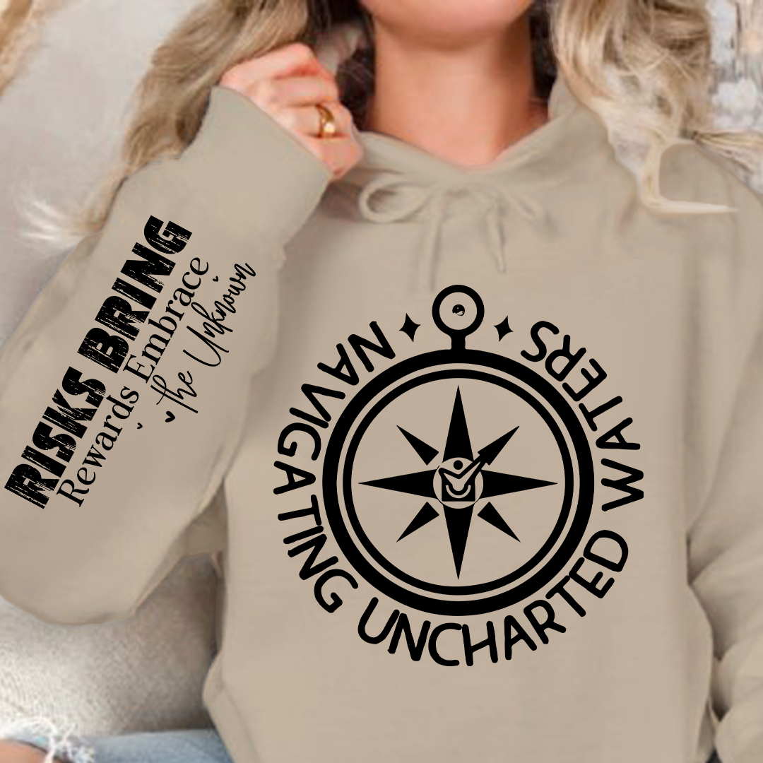 Hoodie Unisex Navigating Uncharted Waters