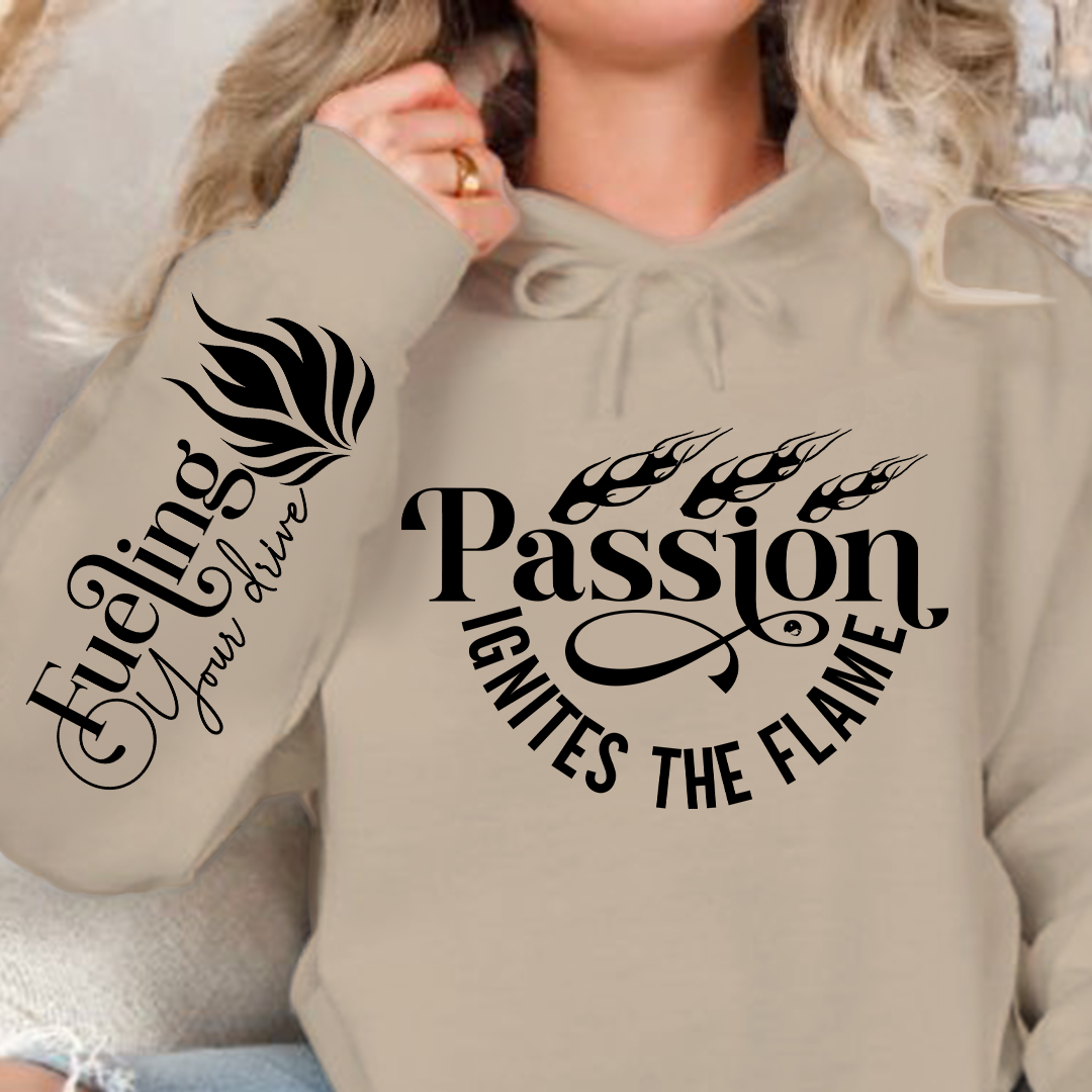 Hoodie Unisex Passion Ignites the Flame