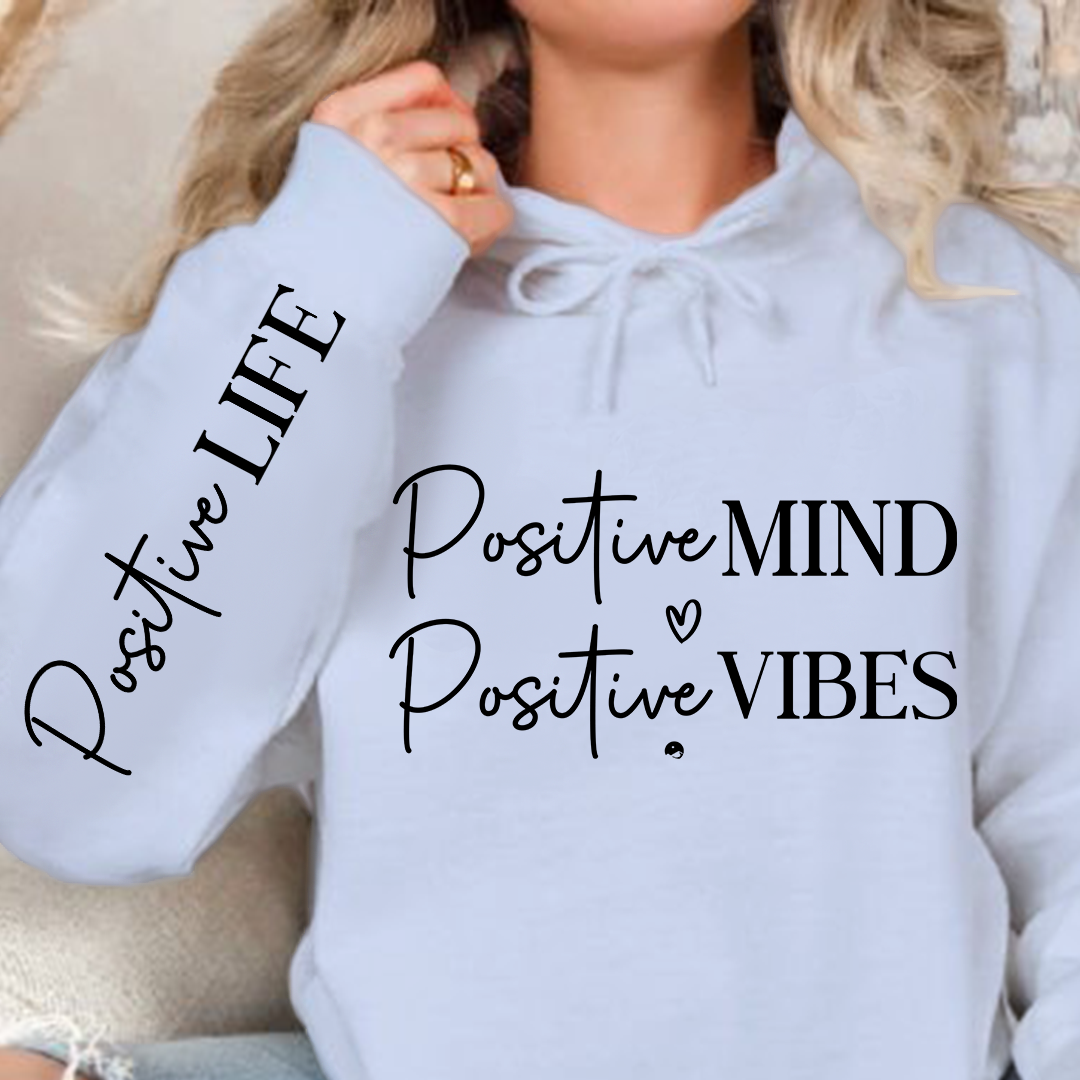 Hoodie Unisex Positive Mind Positive Vibes