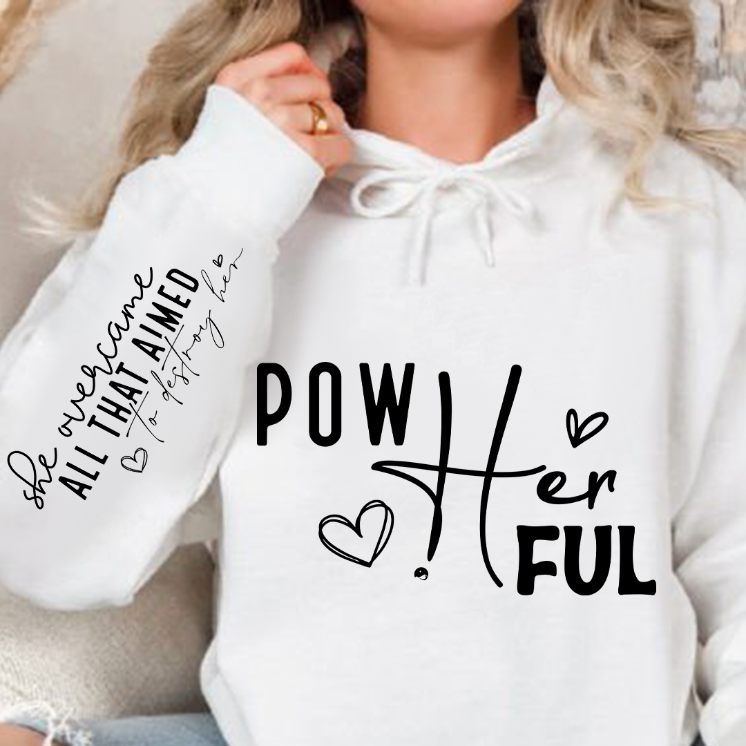 Hoodie Unisex Pow Her Ful
