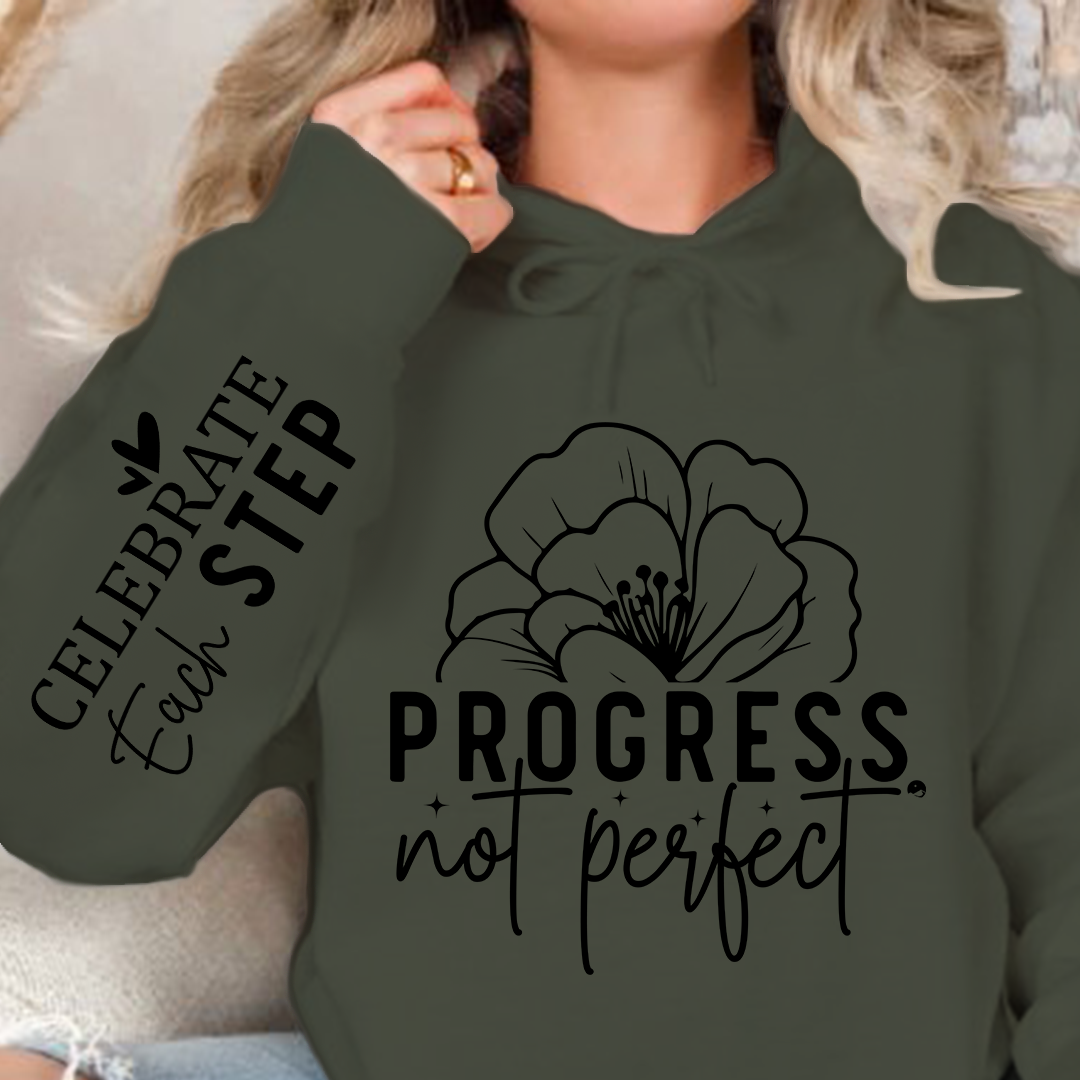 Hoodie Unisex Progress Not Perfect