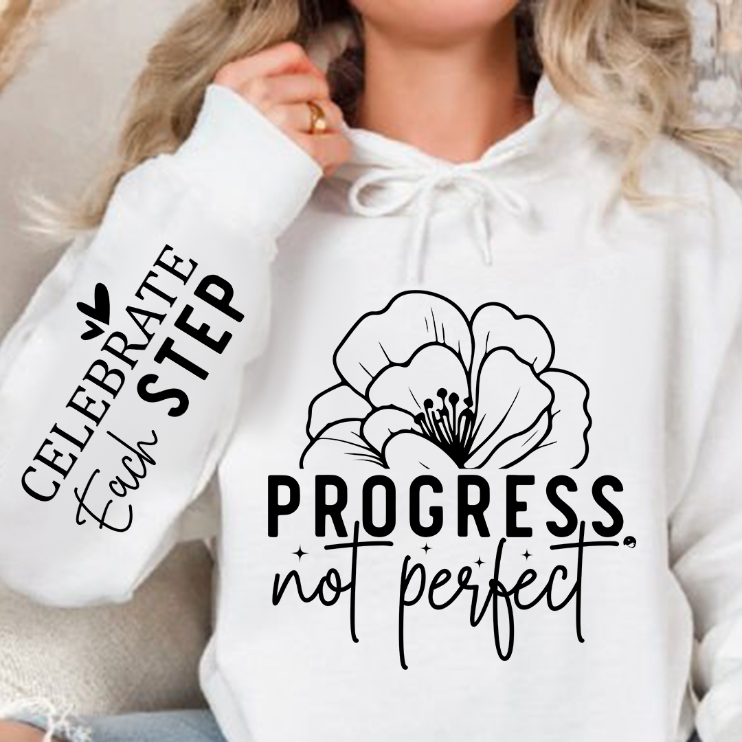 Hoodie Unisex Progress Not Perfect