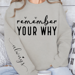 Sweatshirt Unisex Remember Your Why