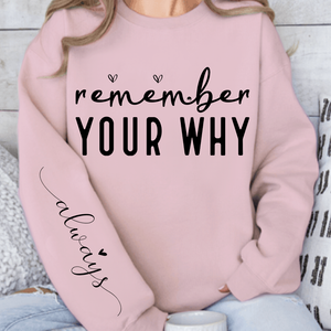 Sweatshirt Unisex Remember Your Why