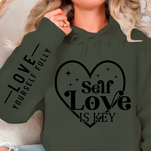 Hoodie Unisex Self-love Is Key