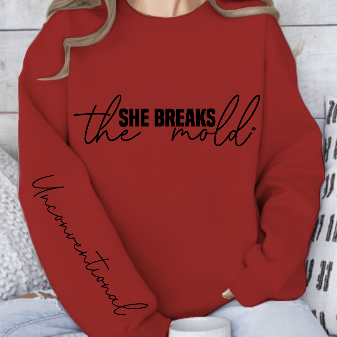 Sweatshirt Unisex She breaks the mold