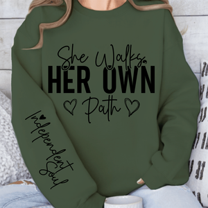 Sweatshirt Unisex She Walks Her Own Path