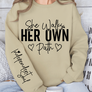 Sweatshirt Unisex She Walks Her Own Path