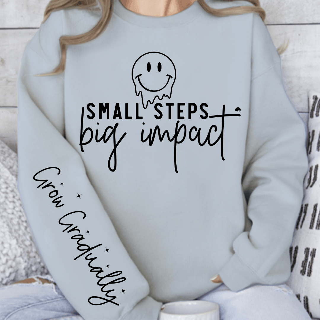 Sweatshirt Unisex Small Steps Big Impact
