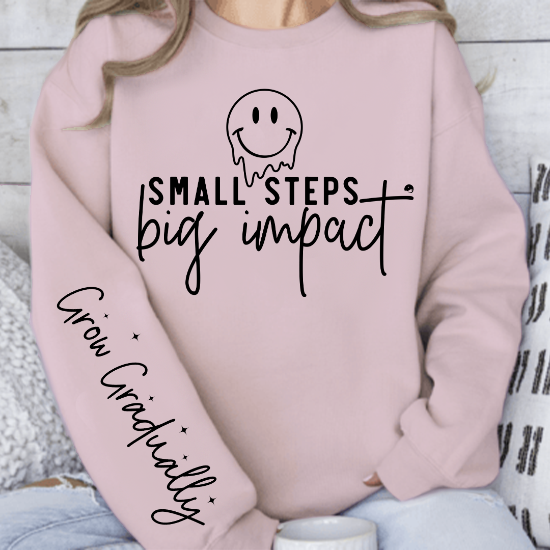 Sweatshirt Unisex Small Steps Big Impact