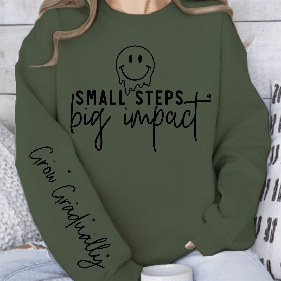 Sweatshirt Unisex Small Steps Big Impact