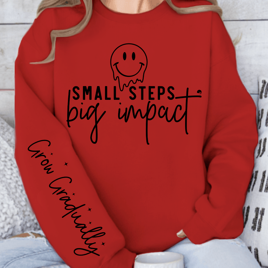 Sweatshirt Unisex Small Steps Big Impact