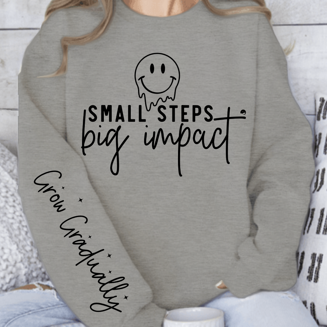 Sweatshirt Unisex Small Steps Big Impact