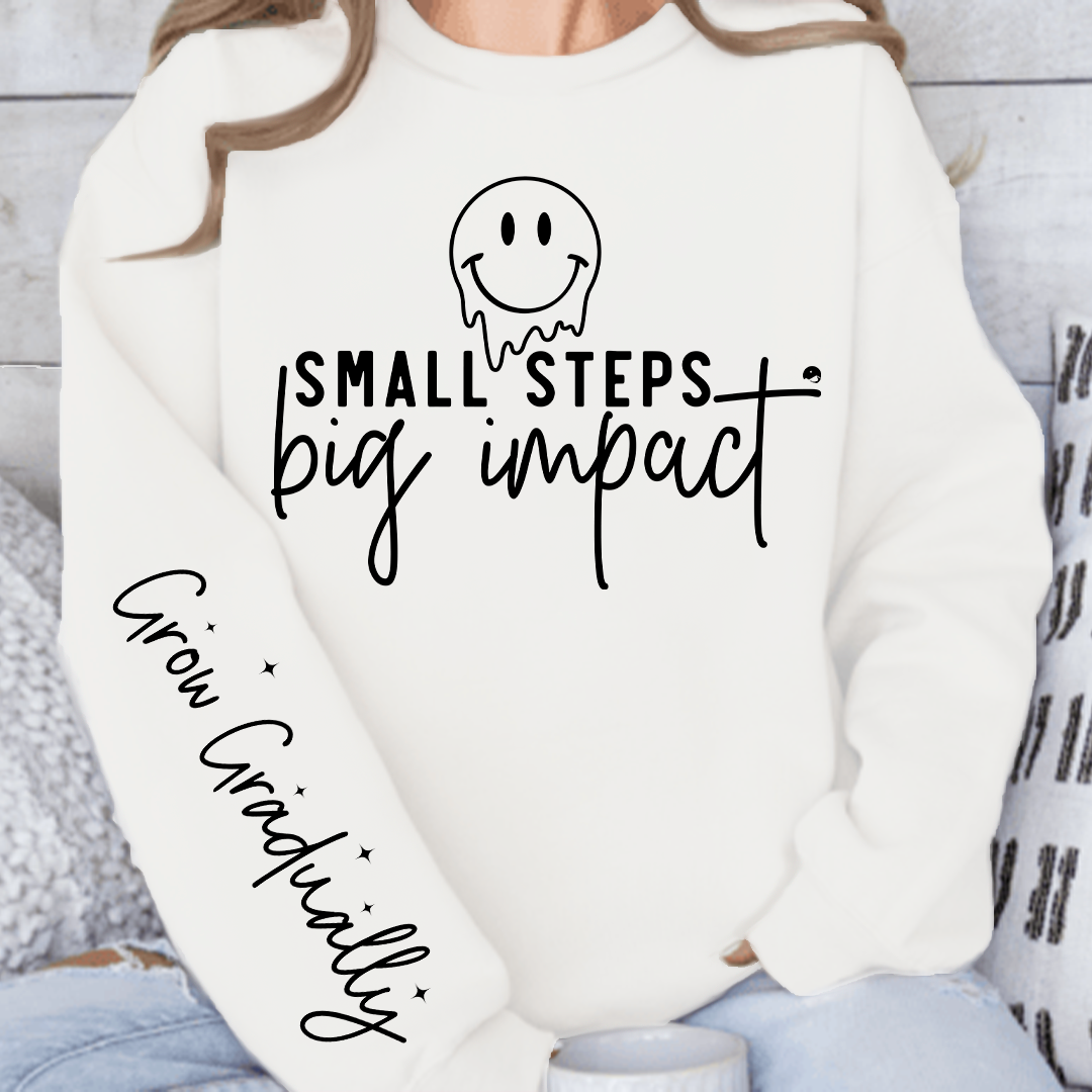 Sweatshirt Unisex Small Steps Big Impact