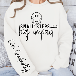 Sweatshirt Unisex Small Steps Big Impact