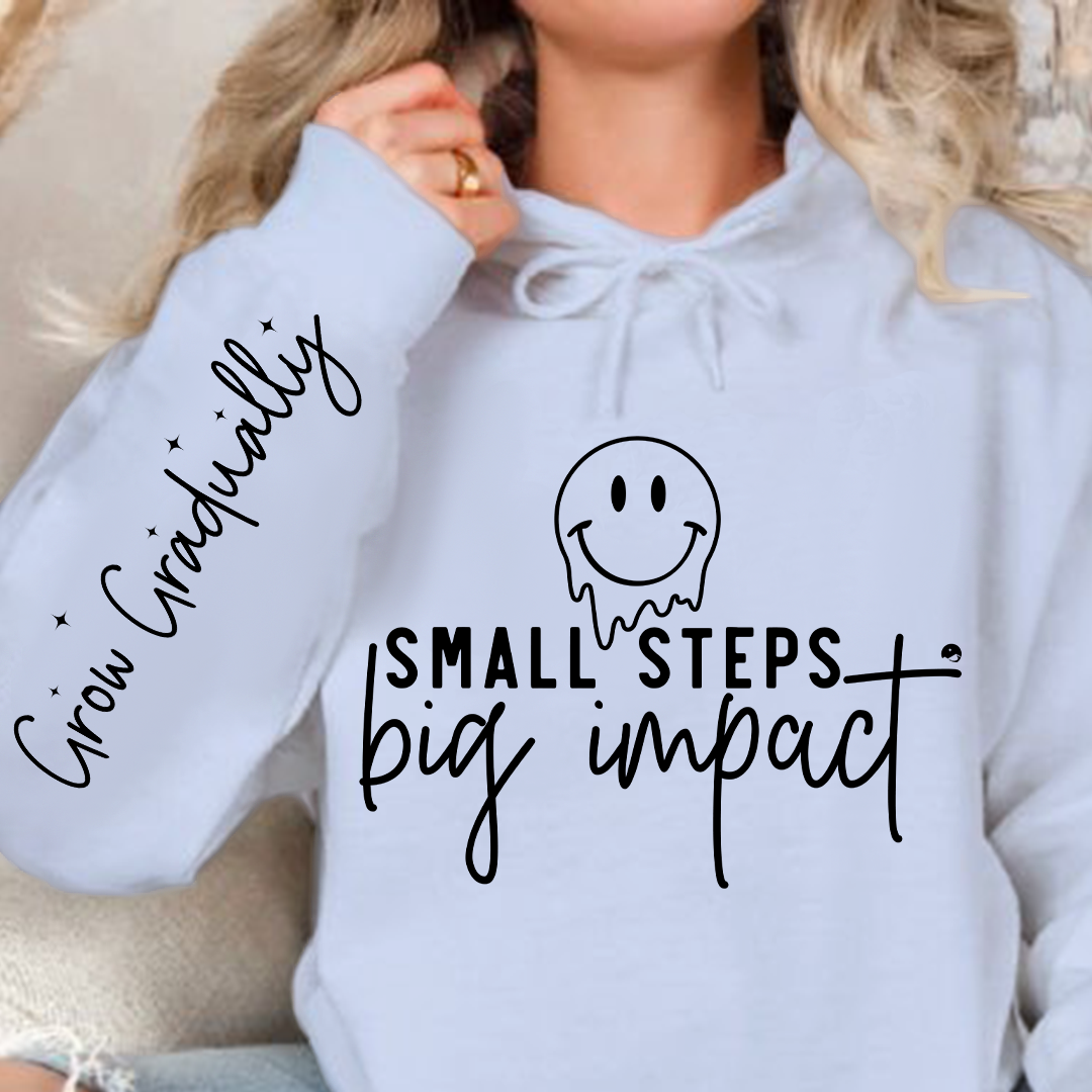 Hoodie Unisex Small Steps Big Impact