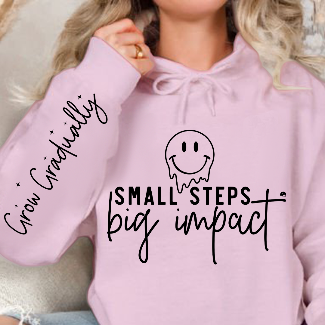 Hoodie Unisex Small Steps Big Impact