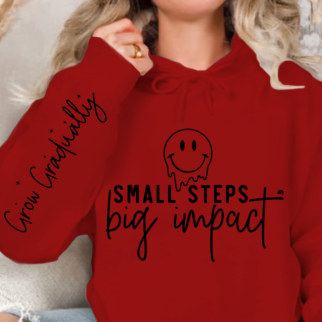 Hoodie Unisex Small Steps Big Impact