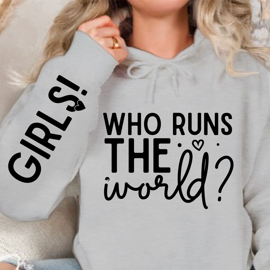 Hoodie Unisex Who Runs The World