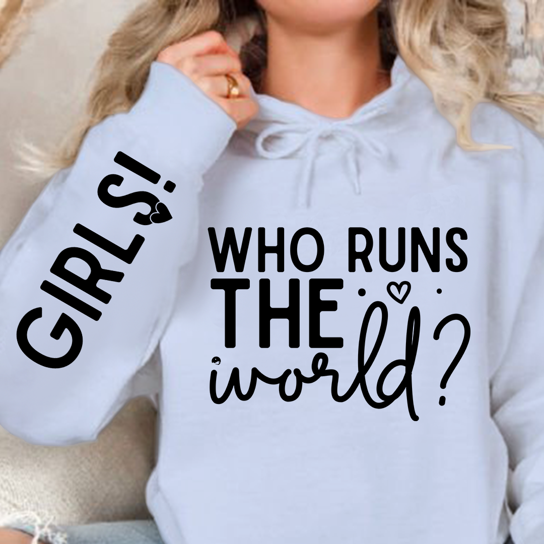 Hoodie Unisex Who Runs The World