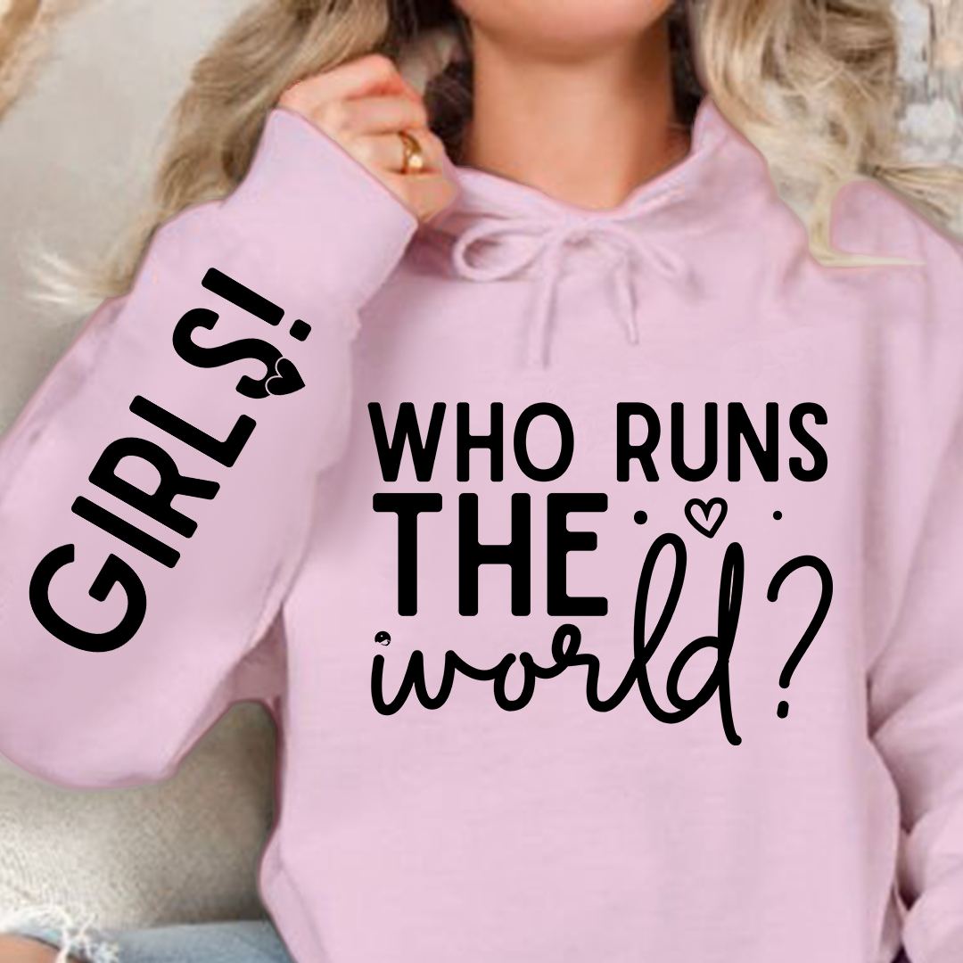 Hoodie Unisex Who Runs The World