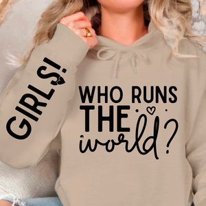 Hoodie Unisex Who Runs The World