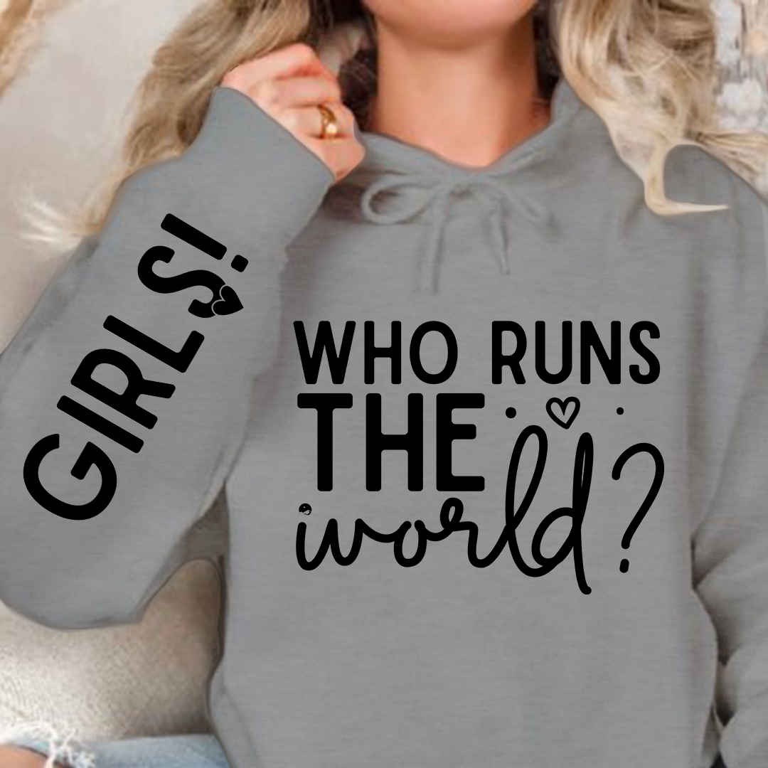 Hoodie Unisex Who Runs The World