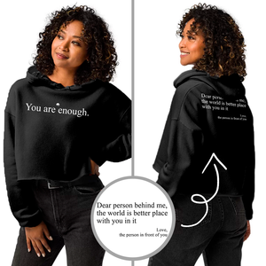 Cropped Hoodie and Sweatshirt - You are enough