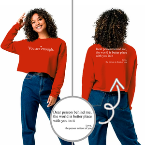 Cropped Hoodie and Sweatshirt - You are enough