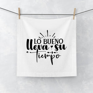 Face Towel Lo Bueno Lleva Su Tiempo