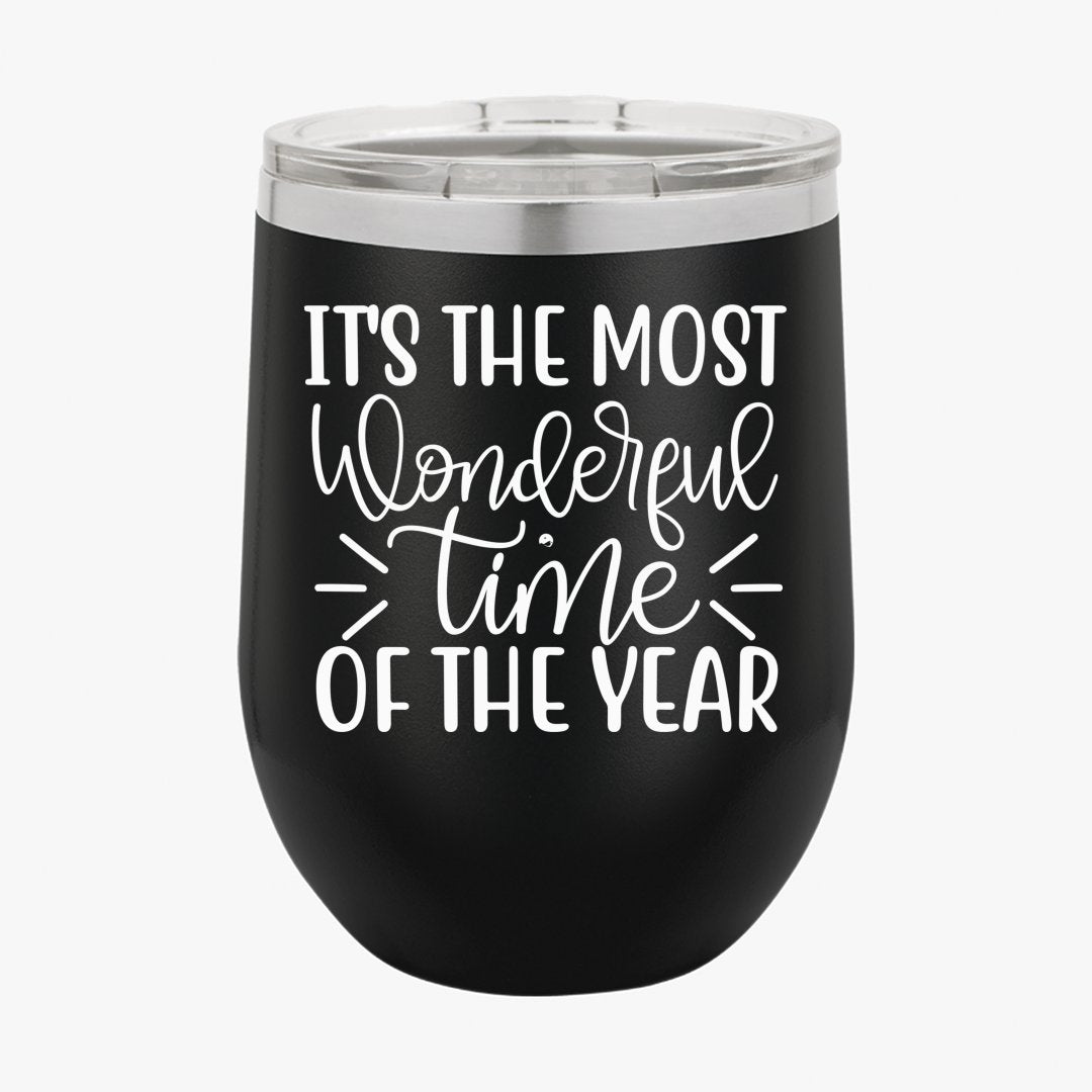Wine Tumbler It's The Most Wonderful Time Of The Year
