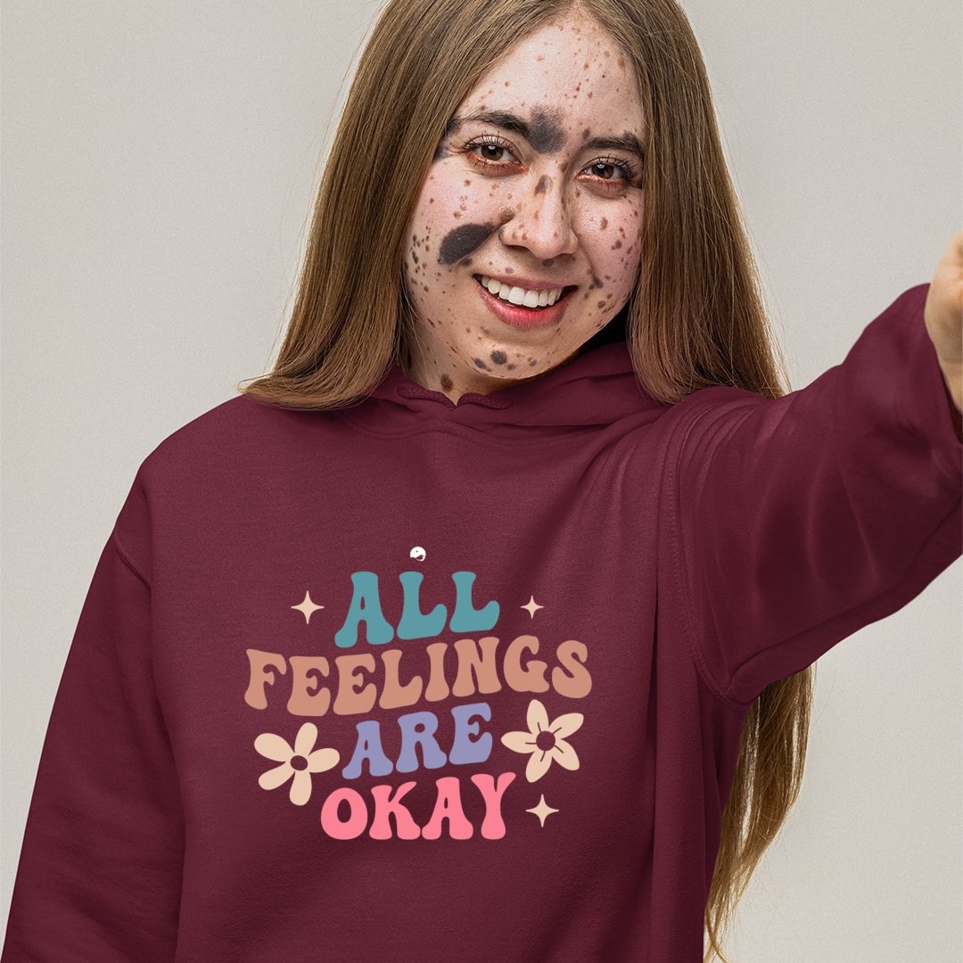 Hoodie Unisex All Feelings Are Okay