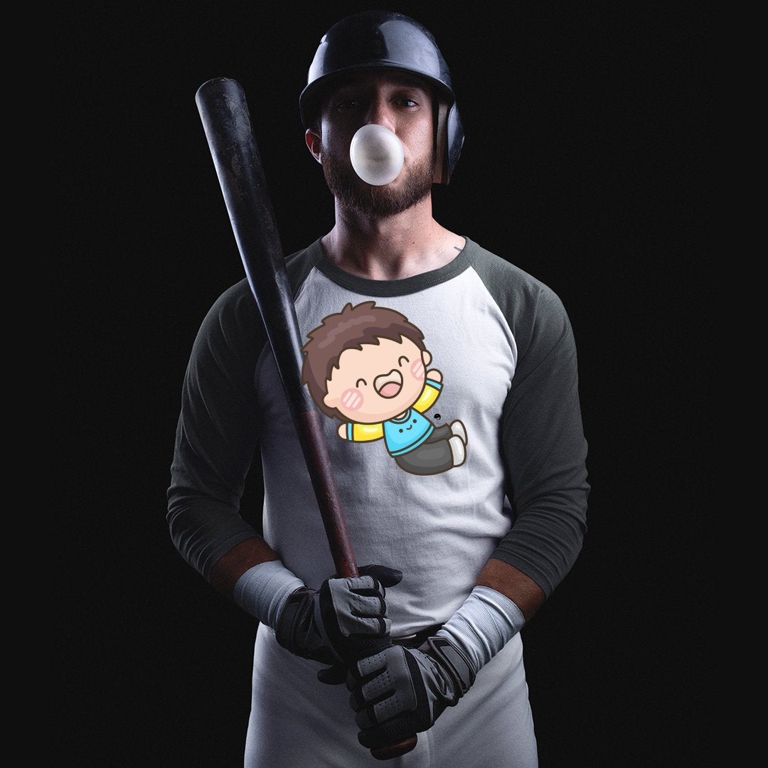 Unisex Sleeve Baseball Tee Laughing