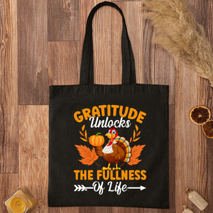 Tote Bag Gratitude Unlocks The Fullness Of Life