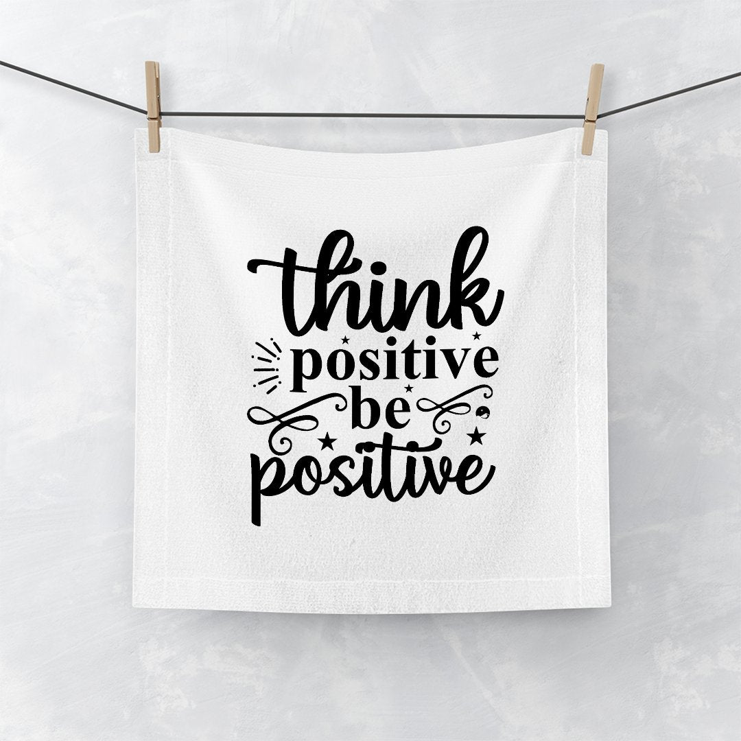 Face Towel Think Positive Be Positive