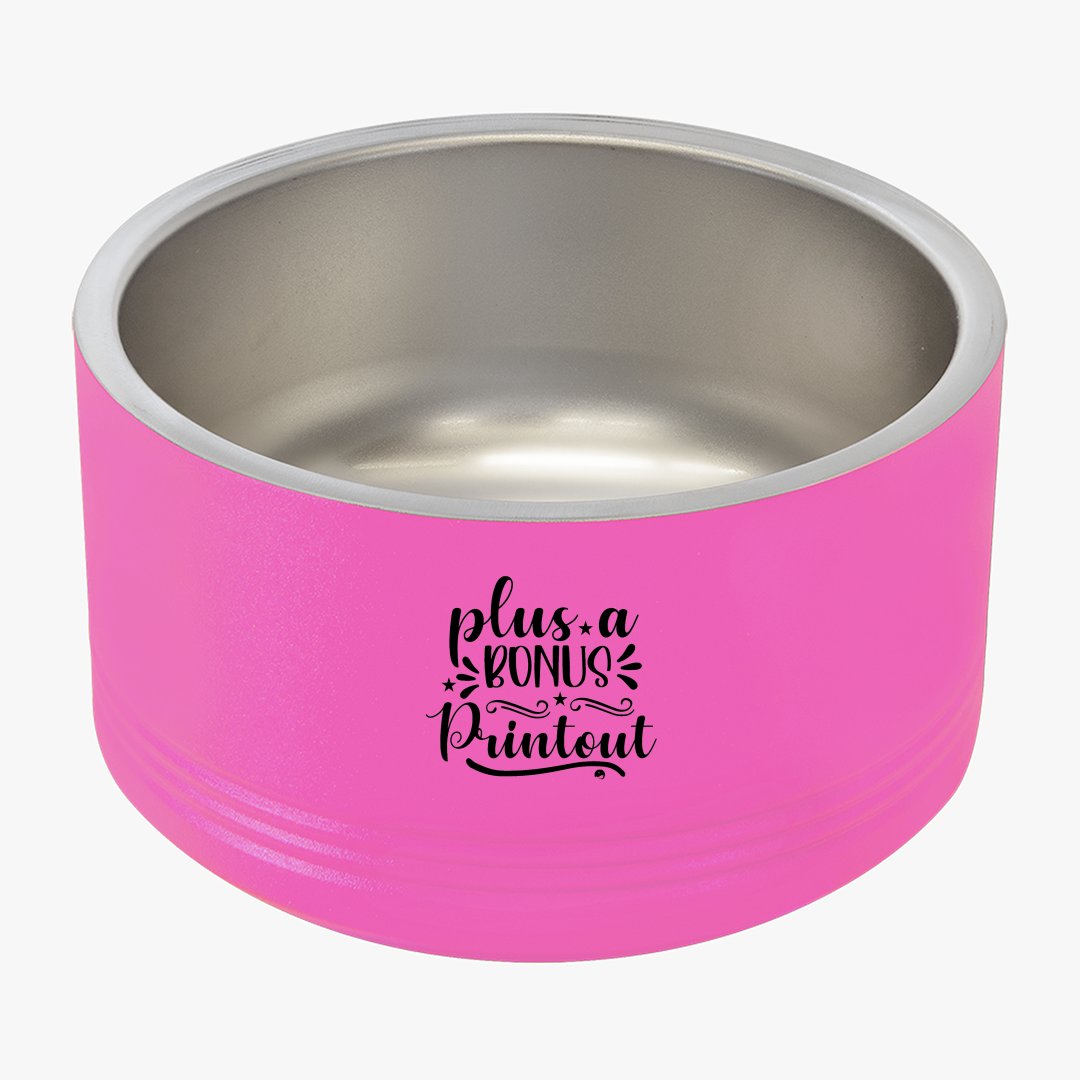 Pet Bowl Plus A Bonus Printout