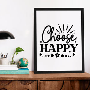 Matte Vertical Posters Choose Happy