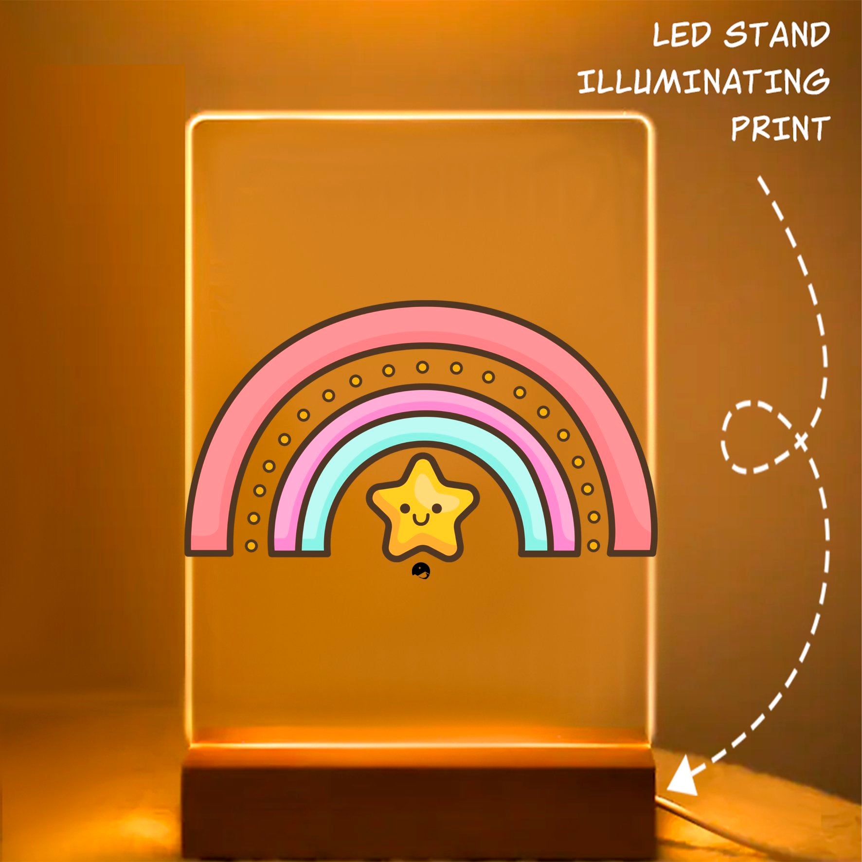 Glass Acrylic Be Happy