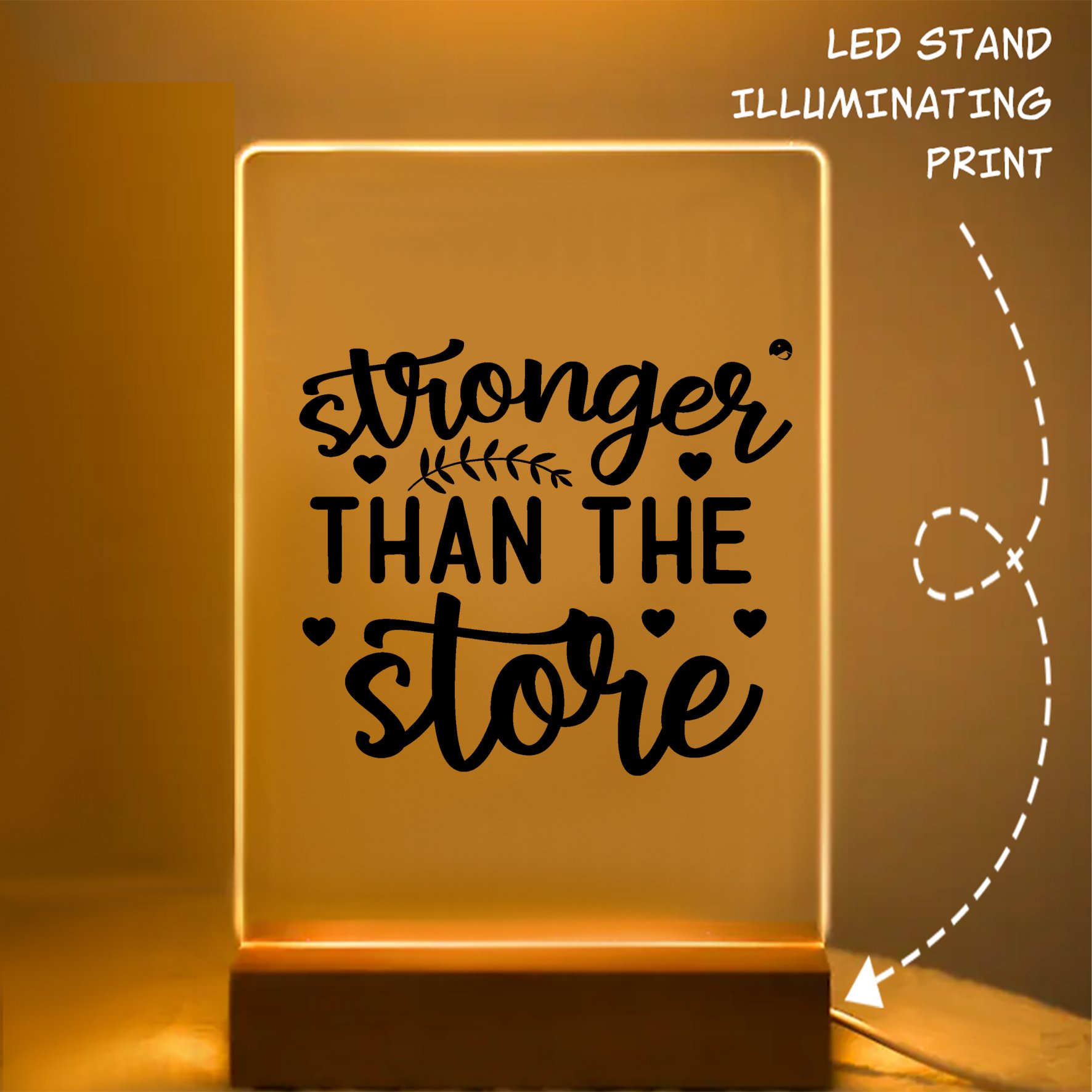 Glass Acrylic Stronger Than The Storm