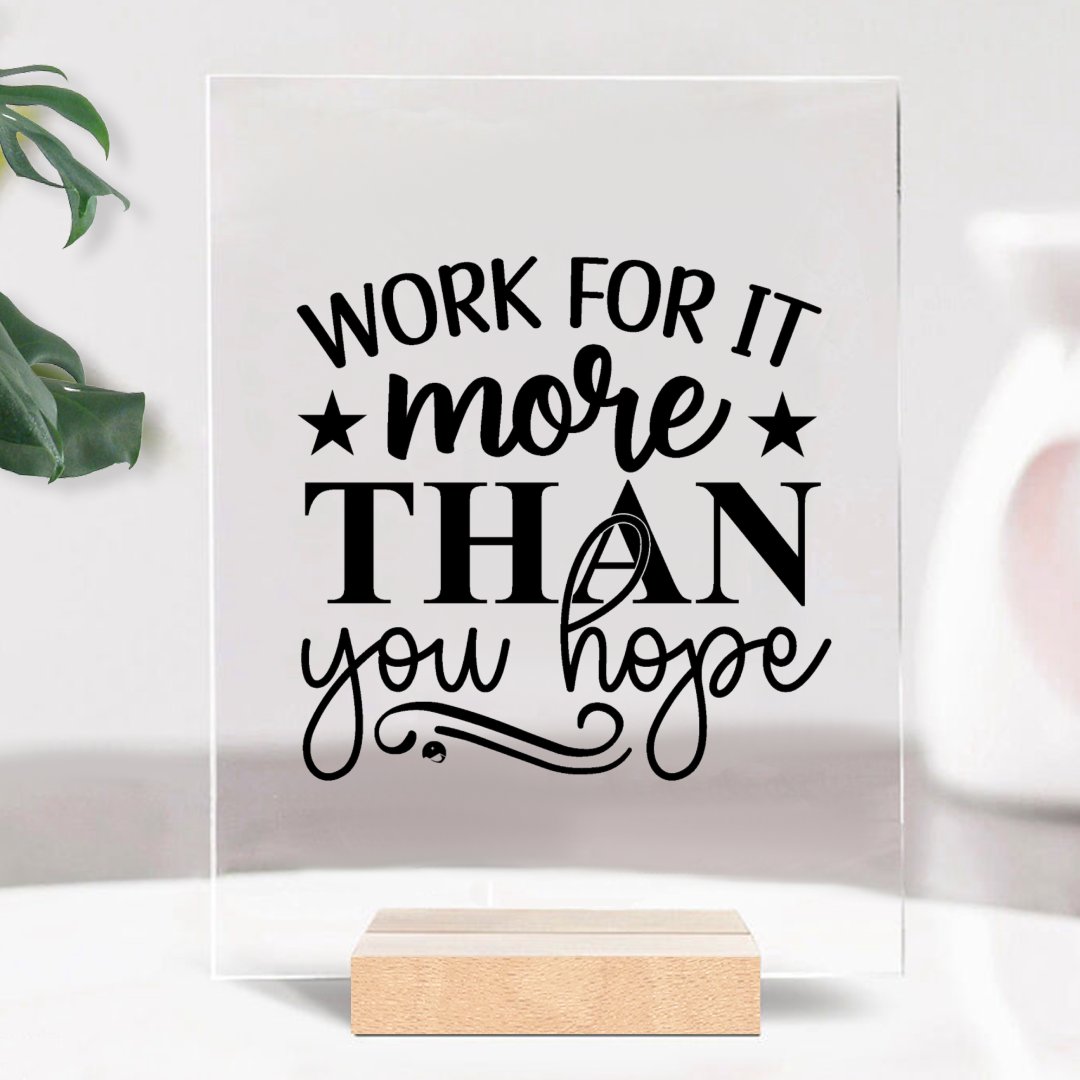 Glass Acrylic Work For It More Than You Hope