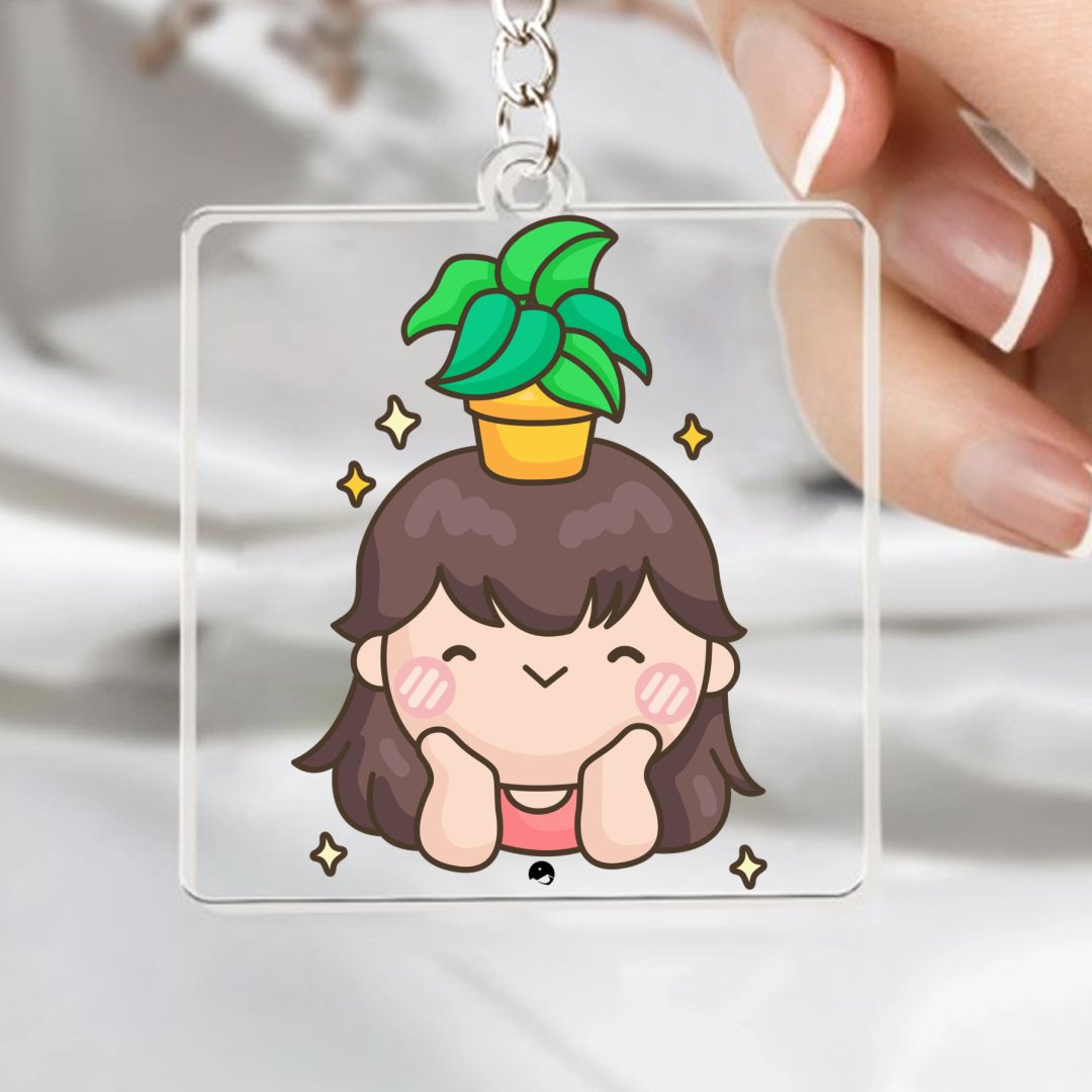 Keychain Shining And Flower